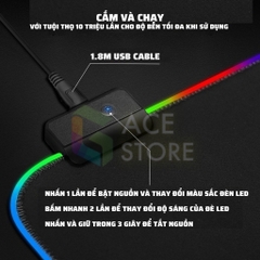 Bàn Di Chuột RGB, Lót Chuột Pad đèn led RGB dày 4mm siêu bền