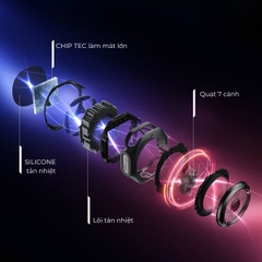Black Shark Magnetic Cooler 4 Pro - Quạt Tản Nhiệt Từ Tính Tối Ưu Cho Điện Thoại Chơi Game | Công suất 27W | Led RGB Gaming