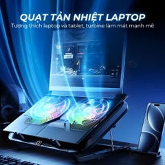 [Có sẵn] Quạt tản nhiệt gaming Z36C – Công nghệ làm mát Dual Core - LED RGB Gaming