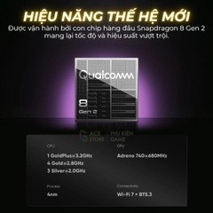 RETROID POCKET 6 – MÁY CHƠI GAME CẦM TAY ANDROID | SNAPDRAGON 8 GEN 2 | AMOLED 120HZ | HALL STICK | RAM 8GB/12GB