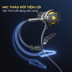 Plextone RX5 Pro | Tai nghe chơi game  có mic rời 15cm - Tracker IV Speaker dành cho điện thoại, PC