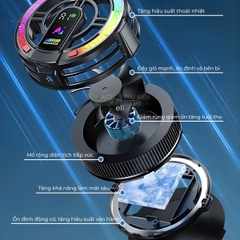 [Có sẵn] Quạt tản nhiệt máy tính bảng sò lạnh TH06 Pro -  Kiểm soát nhiệt độ thông minh,Tích hợp AI công suất 24W