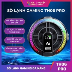[Có sẵn] Quạt tản nhiệt máy tính bảng sò lạnh TH06 Pro -  Kiểm soát nhiệt độ thông minh,Tích hợp AI công suất 24W