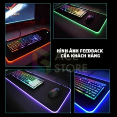 Bàn Di Chuột RGB, Lót Chuột Pad đèn led RGB dày 4mm siêu bền