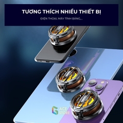 MEMO CX07 | Quạt tản nhiệt điện thoại làm lạnh âm độ LED RGB dành cho điện thoại và máy tính bảng ( TẶNG NGÀM KẸP)