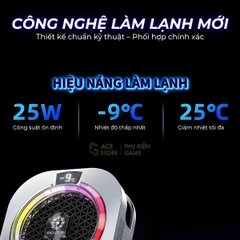 [Siêu Sale] Quạt tản nhiệt điện thoại sò lạnh TH16 Pro - Tản nhiệt từ tính tích hợp AI, Led RGB Không tụt FPS khi gaming