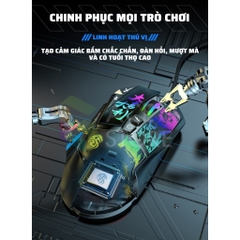 Chuột chơi game Demon Baron Claw 11D | Hỗ trợ auto ghìm tâm, macro cho game