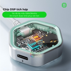 Plextone GS1 Pro – Jack chuyển Type-C sang 3.5mm kiêm sạc nhanh 60W