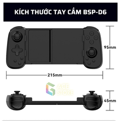 Tay Cầm Chơi Game BSP-D6 phiên bản nâng cấp dành Cho Điện Thoại ANDROID / IOS / PC / PS4 | Gace Store