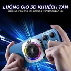 [Siêu Sale] Quạt tản nhiệt điện thoại sò lạnh TH16 Pro - Tản nhiệt từ tính tích hợp AI, Led RGB Không tụt FPS khi gaming