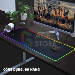 Bàn Di Chuột RGB, Lót Chuột Pad đèn led RGB dày 4mm siêu bền