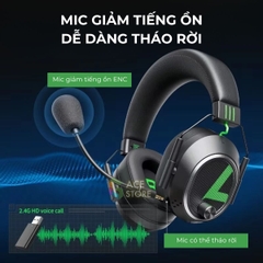 Tai nghe chơi game không dây Plextone G810 LED Light E-Sport Gaming, có mic tháo rời