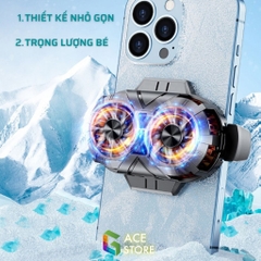 Quạt tản nhiệt X38 | Sò lạnh đôi LED hiển thị nhiệt độ - Gace Store HCM