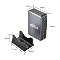 Trạm Sạc Nhanh Đa Năng GACE GaN3 160/320/600 – Cổng Type-C & USB PD, Sạc Laptop, Điện Thoại, Máy Tính Bảng