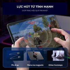MEMO CX09 | Quạt tản nhiệt điện thoại 3 chế độ làm lạnh LED RGB dành cho điện thoại và máy tính bảng