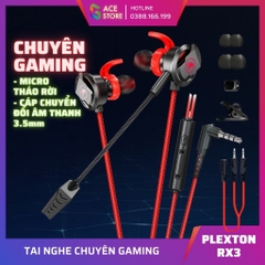 PLEXTONE RX3 | Tai nghe chơi game cho dual mic, jack 3.5mm sử dụng điện thoại, laptop, PC