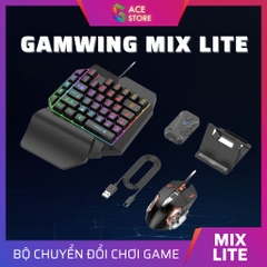 Gamwing Mix Lite | Combo 4 trong 1 bộ chuyển đổi chơi game kết nối dây cáp không độ trễ