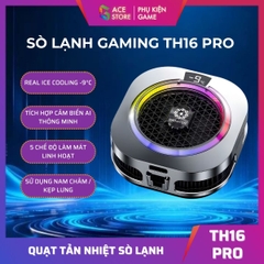 [Siêu Sale] Quạt tản nhiệt điện thoại sò lạnh TH16 Pro - Tản nhiệt từ tính tích hợp AI, Led RGB Không tụt FPS khi gaming