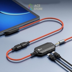 GAMWING AX100 3IN1 | Hub chuyển đổi đa năng hỗ trợ sac nhanh 60W | cổng tai nghe type C và 3.5mm