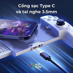 Tay cầm chơi game Gamwing AB01 - Máy chơi game hỗ trợ đa nền tảng với sạc nhanh và jack tai nghe 3.5mm cho Switch, Android, iOS, PC | Gace Store