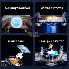 Tay cầm JK01 | Tay cầm chơi game auto tap / macro / quạt tản nhiệt sò lạnh