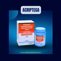 Thuốc Acriptega 50/300/300mg - Mylan hỗ trợ điều trị nhiễm virus HIV (30 viên)