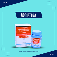 Thuốc Acriptega 50/300/300mg - Mylan hỗ trợ điều trị nhiễm virus HIV (30 viên)