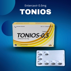 TONIOS 0.5mg, hộp 4 vỉ x 7 viên