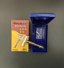 Bàn cạo râu cổ điển Ming shi 023L (hộp + lưỡi cạo)