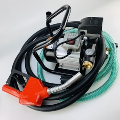 Máy bơm dầu 220V 550W tự động + cò bơm chống tràn + ống hút dẫn dầu