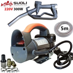 Bộ máy bơm dầu SL-027-220V +5m ống  + cò bơm nhôm