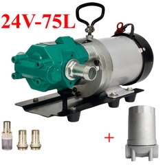 Máy bơm dầu bánh răng 24V WCB-75L + Lọc tái sử dụng