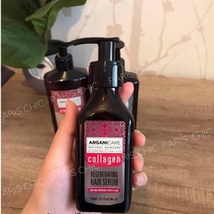 Serum tóc collagen Arganicare chính hãng Pháp dùng cho tóc mỏng hư tổn gãy rụng sử dụng hóa chất