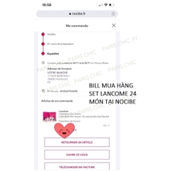 Mascara Lancome mini tách set Noel 2024