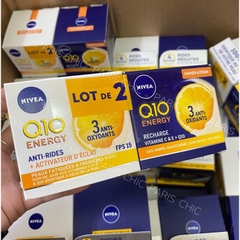 Cặp kem dưỡng da Nivea Q10 chống nhăn chống lão hóa ngày và đêm 50ml chính hãng Pháp