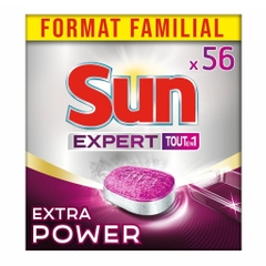 Viên rửa bát Sun hiệu quả lành tính chính hãng Pháp All in 1 (đã gồm muối, bóng + vệ sinh máy)