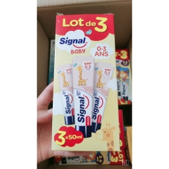 [Chính hãng Pháp] Set kem đánh răng Signal 3 tuýp dành cho trẻ em và người lớn