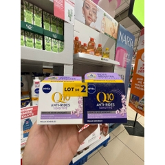 Cặp kem dưỡng da Nivea Q10 chống nhăn chống lão hóa ngày và đêm 50ml chính hãng Pháp