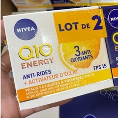 Cặp kem dưỡng da Nivea Q10 chống nhăn chống lão hóa ngày và đêm 50ml chính hãng Pháp