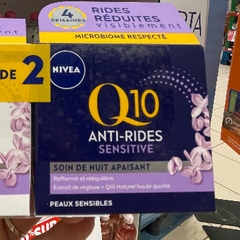 Cặp kem dưỡng da Nivea Q10 chống nhăn chống lão hóa ngày và đêm 50ml chính hãng Pháp