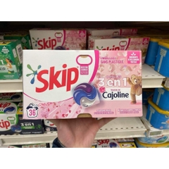 Viên giặt + xả vải chính hãng Pháp sạch sâu, thơm lâu, bám mùi dai (viên cô đặc)