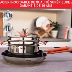 Các chảo chính hãng Tefal mua tại siêu thị Pháp (đáy in chìm Made in France)