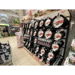 Các chảo chính hãng Tefal mua tại siêu thị Pháp (đáy in chìm Made in France)