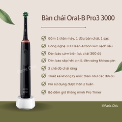 Bàn chải điện Oral-B chính hãng biII Pháp, sản xuất tại Đức, thiết kế chống mốc dùng siêu thích