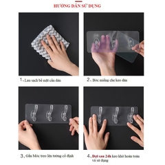 Dây 6 móc trong siêu chịu lực treo mọi thứ không cần khoan vít