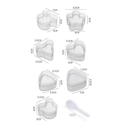 Bộ 7 khuôn làm cơm nắm BETO ngộ nghĩnh