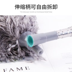 Chổi phủi bụi, quét trần gấp gọn cán có thể kéo dài đến 3m