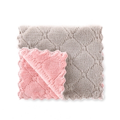 Khăn lau đa năng bếp, bát đĩa đa năng hai mặt loại to 15x26cm