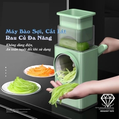 Máy thái, cắt, bào sợi rau củ quả 4 in 1 đa năng cực kỳ tiện dụng cho công việc bếp