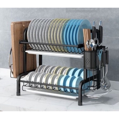 Kệ bát Phú Khang kèm khay hứng nước loại 2, 3 tầng siêu sịn- hoàn tiền nếu không ưng